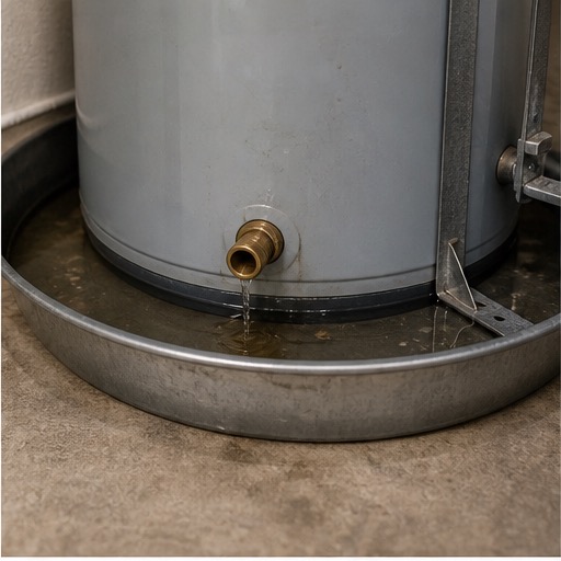 Burst pipe water damage at a home